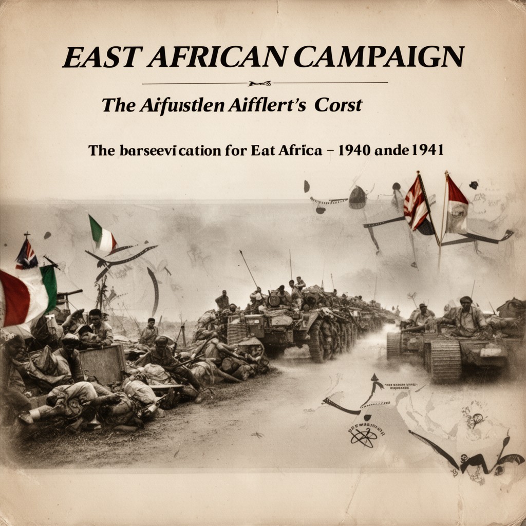 AI-generated illustration of East African campaign