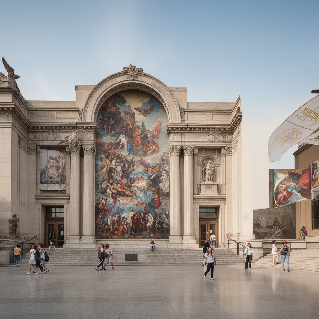 AI-generated illustration of Detroit Institute of Arts