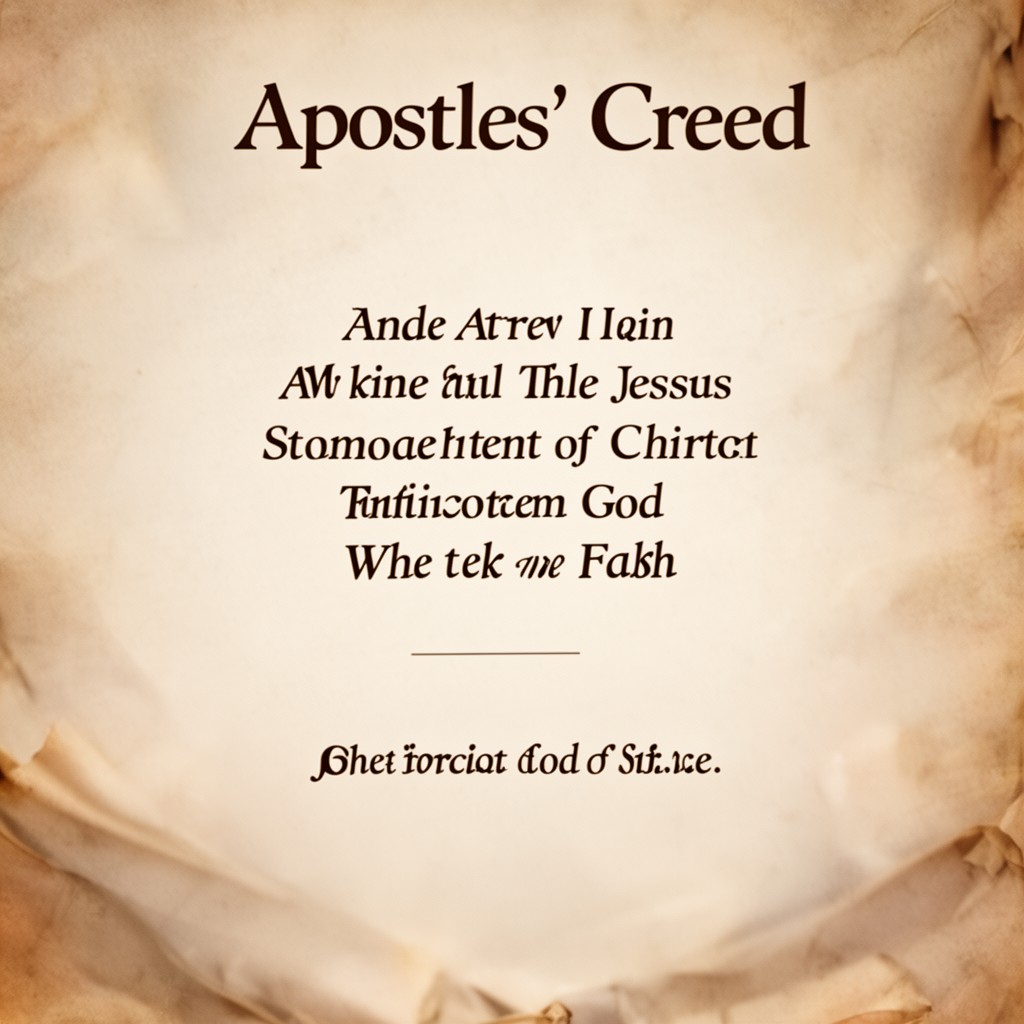 AI-generated illustration of Apostles’ Creed