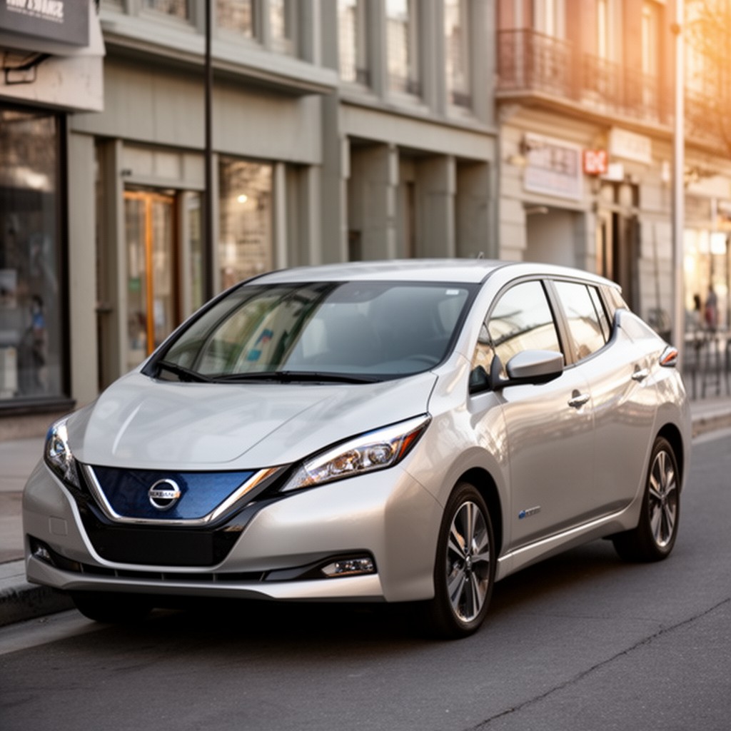 AI-generated illustration of Nissan Leaf