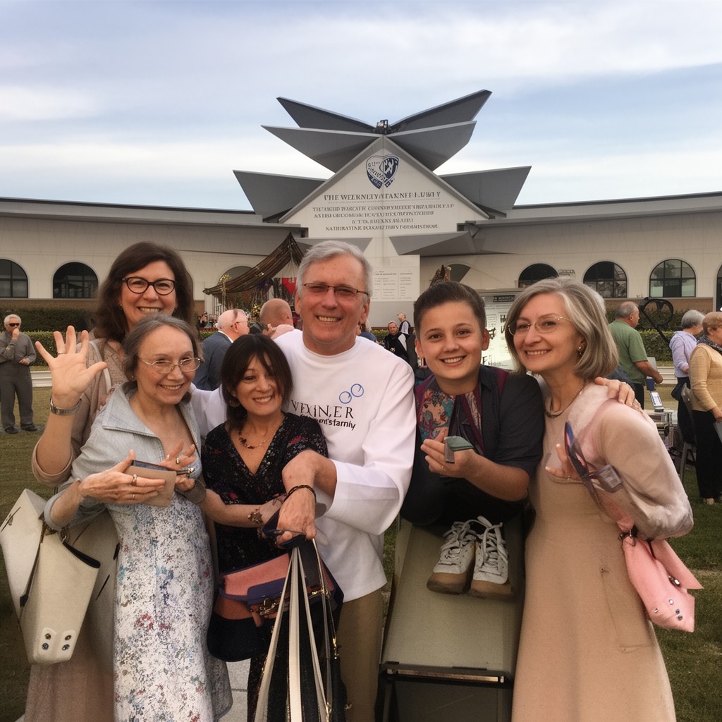 AI-generated illustration of Wexner family