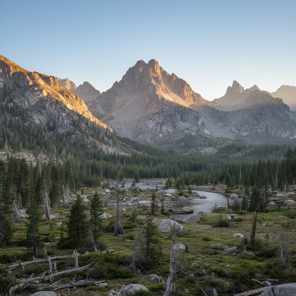 AI-generated illustration of Inyo National Forest