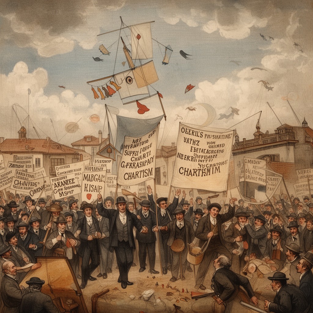 AI-generated illustration of Chartism