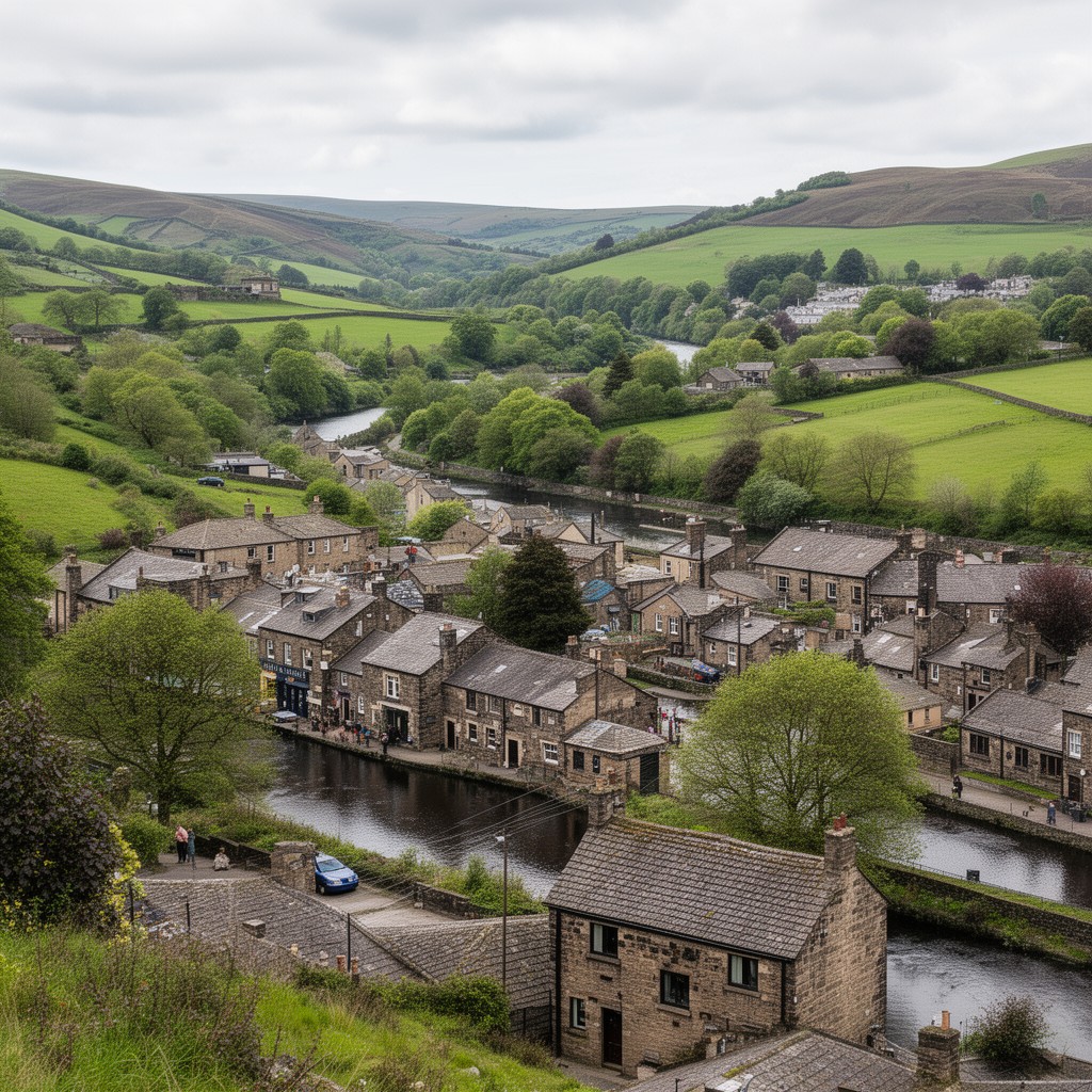 AI-generated illustration of Littleborough