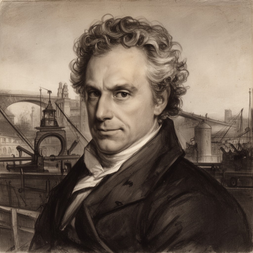 AI-generated illustration of John Rennie the Elder