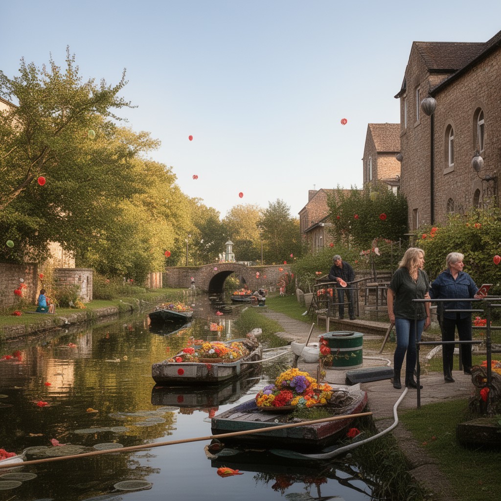 AI-generated illustration of Canal & River Trust