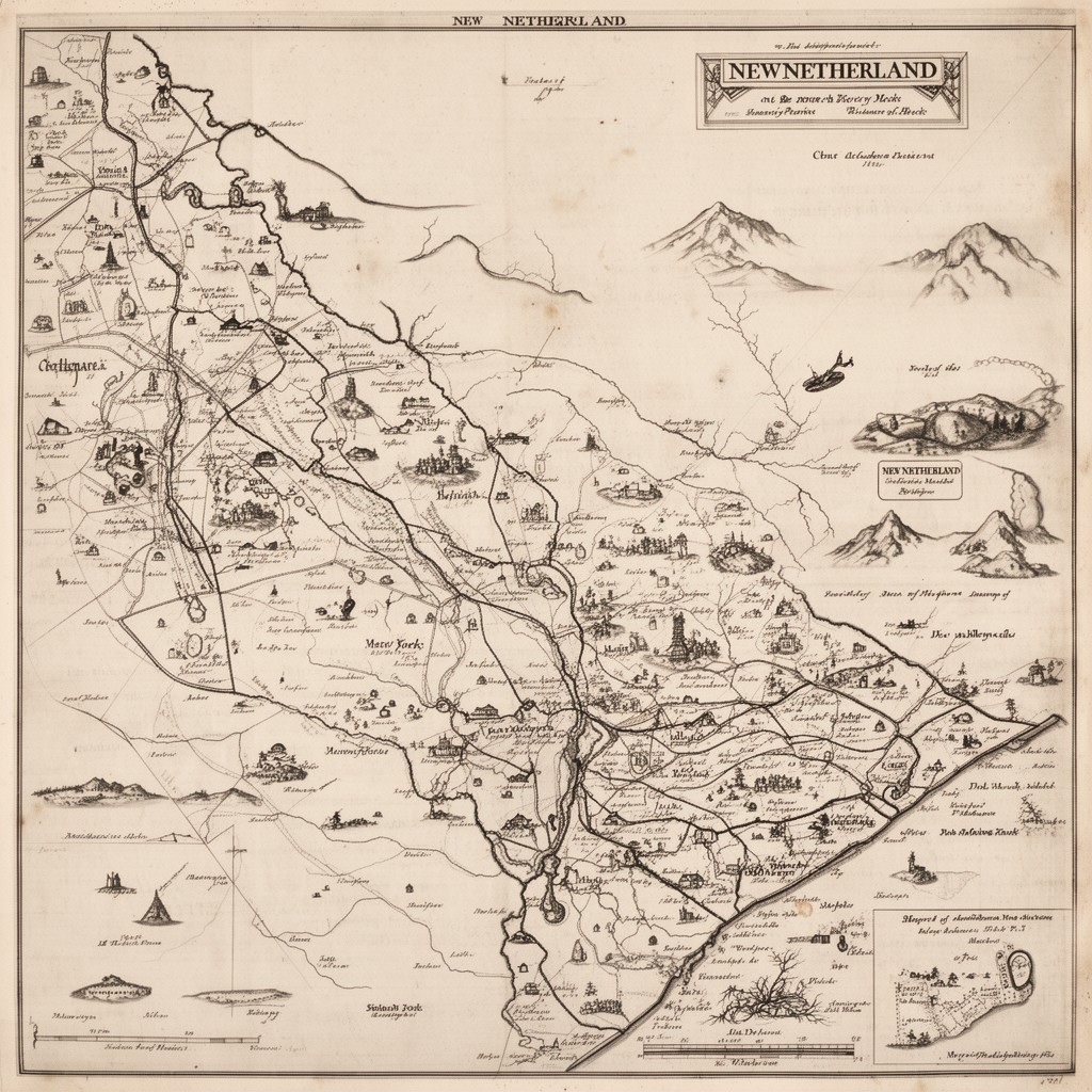 AI-generated illustration of New Netherland