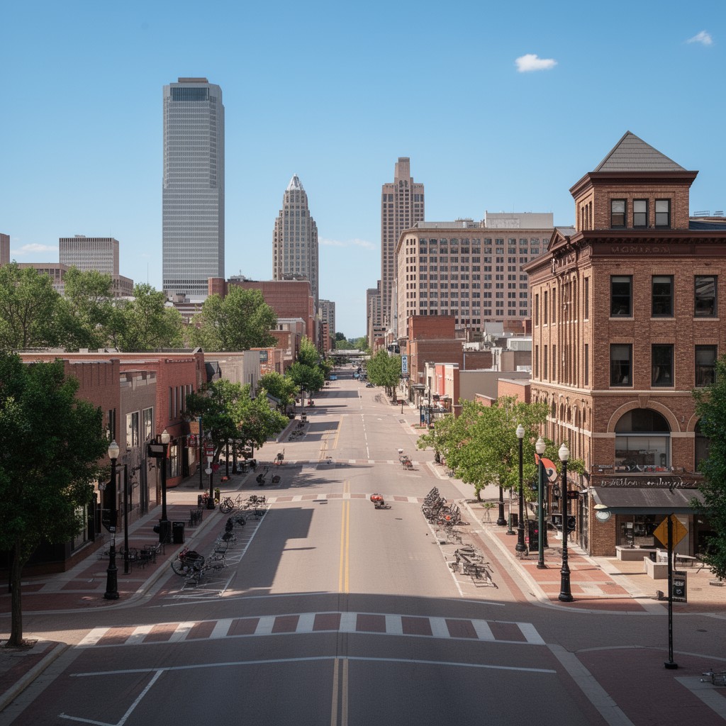 AI-generated illustration of Grand Rapids, Michigan