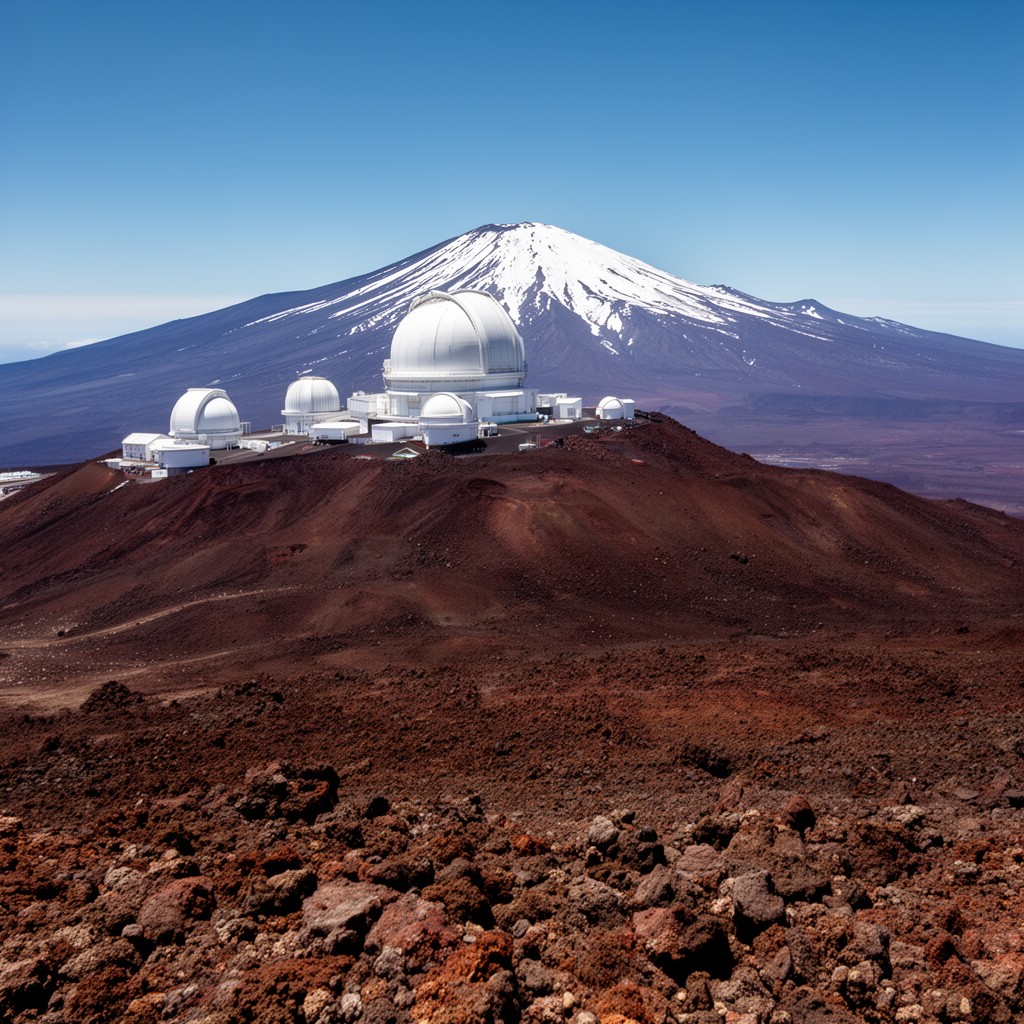 AI-generated illustration of Mauna Kea