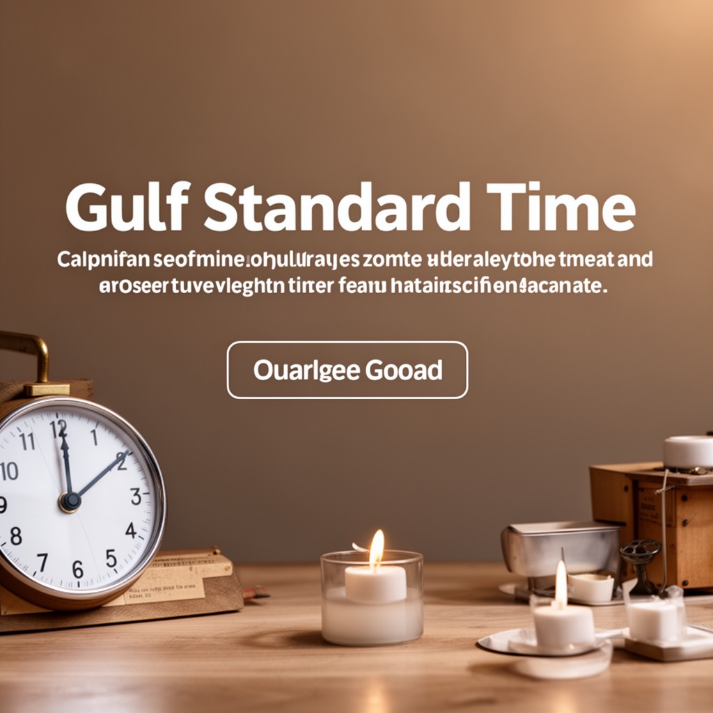 AI-generated illustration of Gulf Standard Time