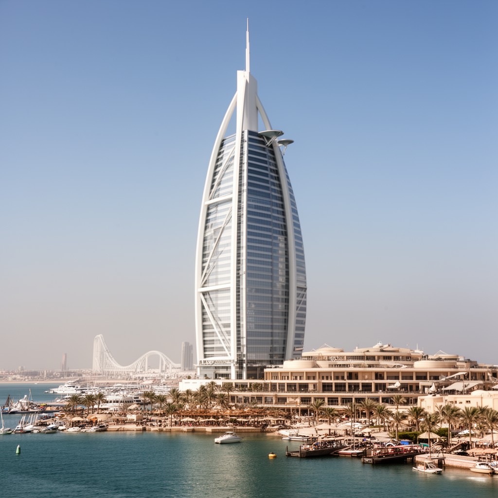 AI-generated illustration of Burj Al Arab