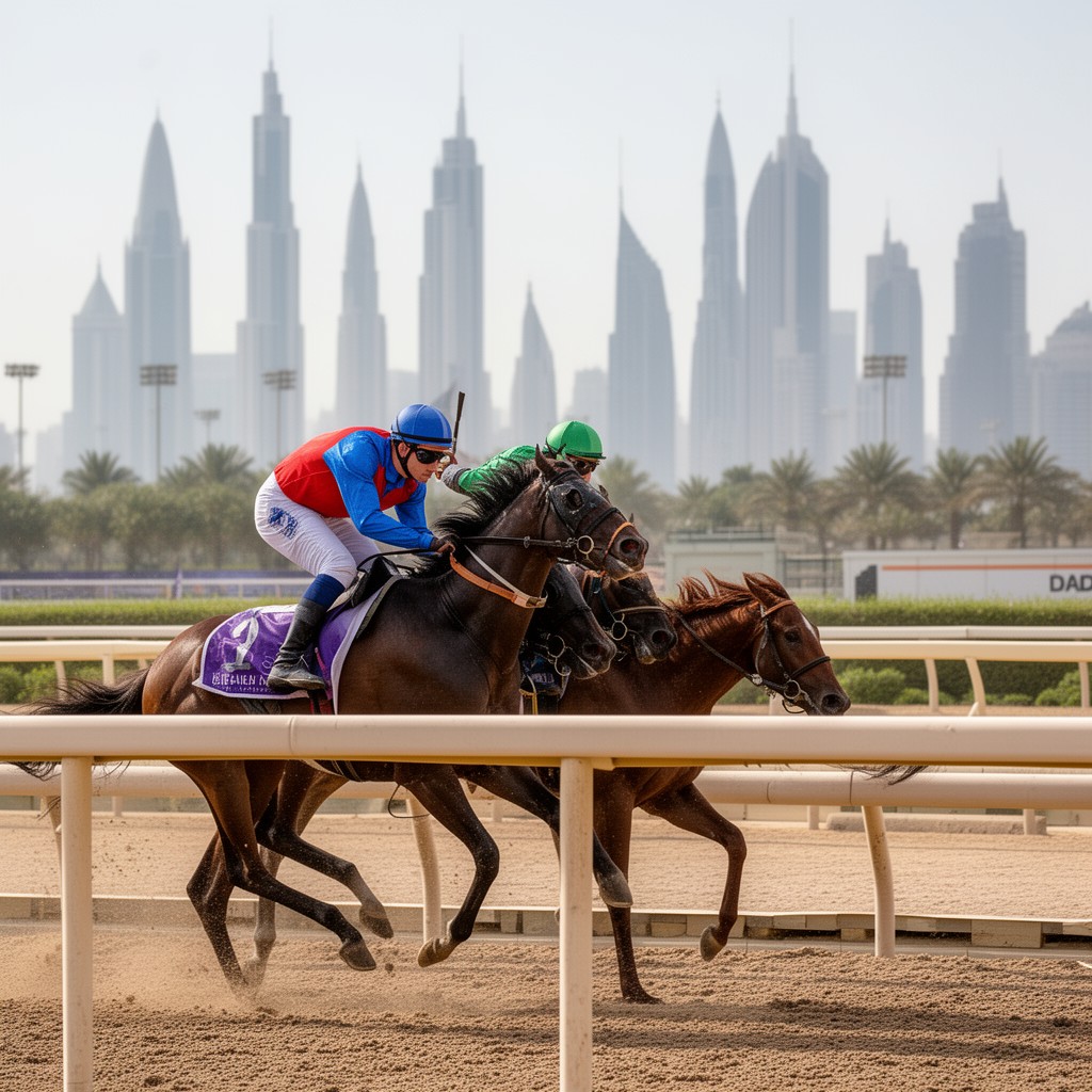 AI-generated illustration of Dubai World Cup (horse race)