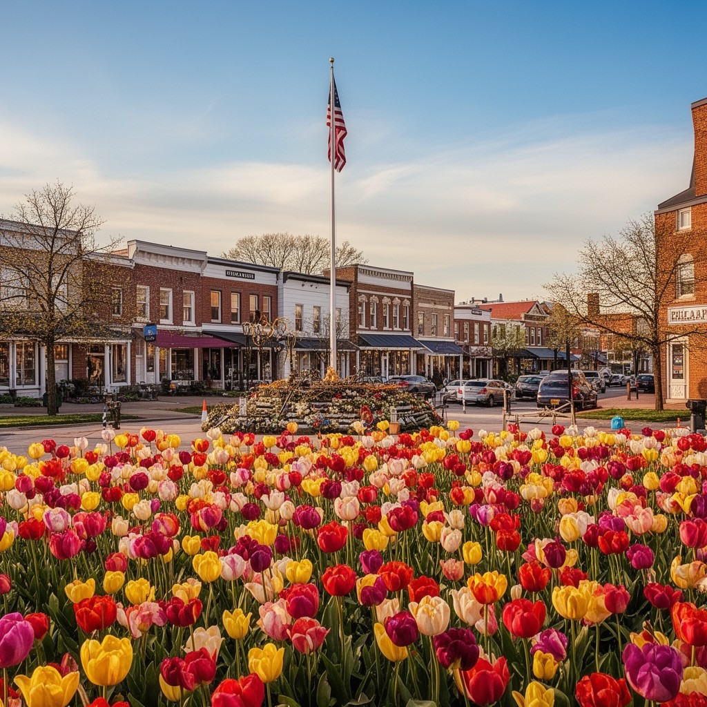 AI-generated illustration of Pella, Iowa