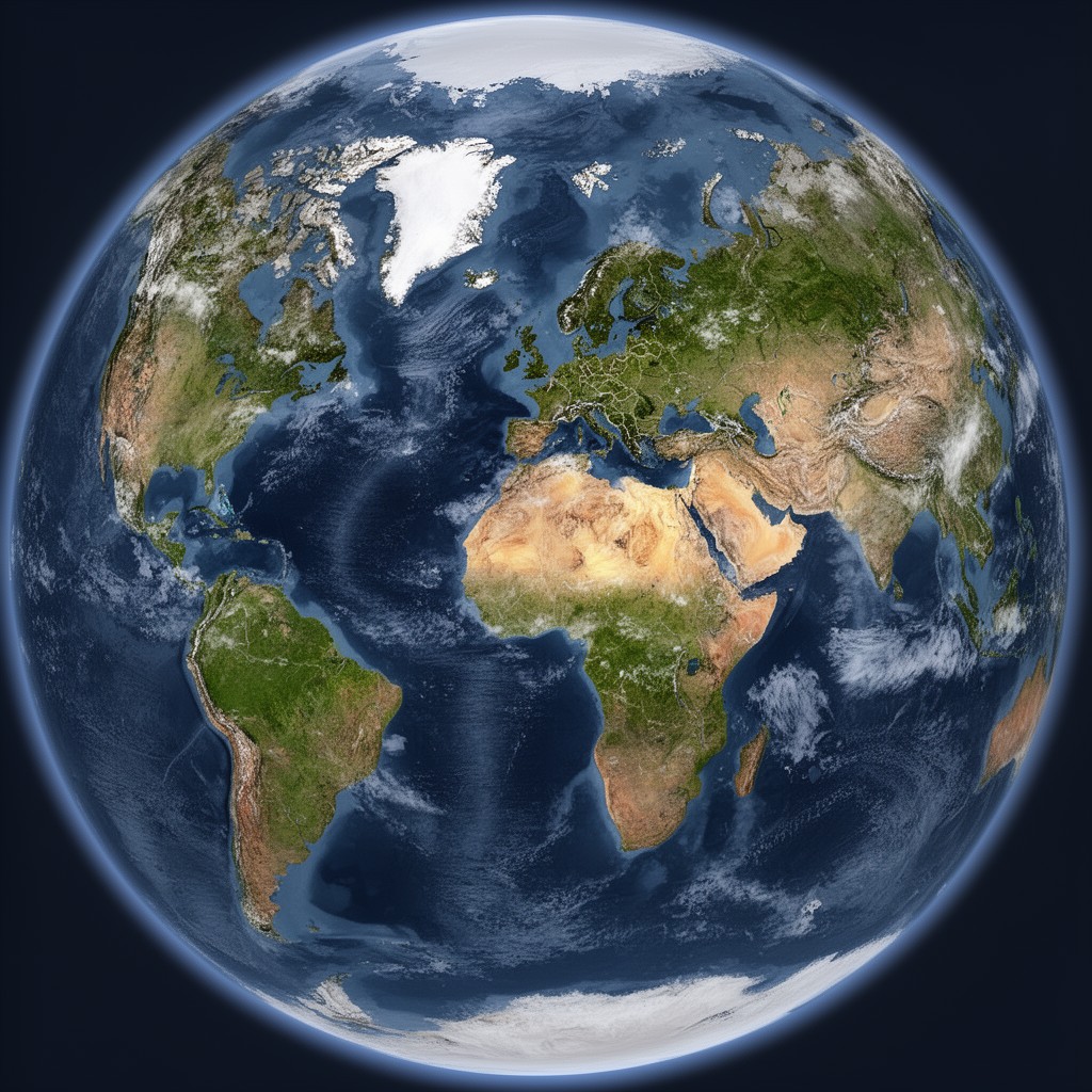 AI-generated illustration of Western Hemisphere
