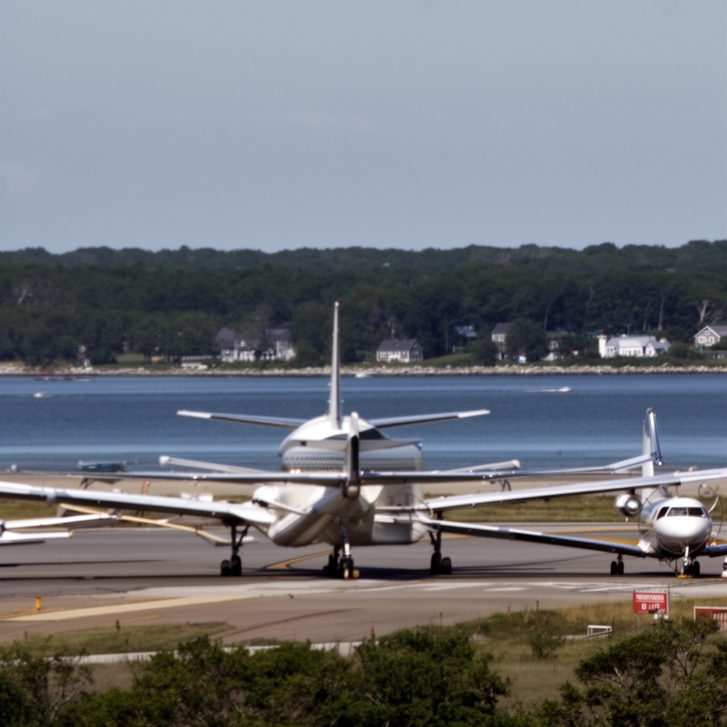AI-generated illustration of Martha's Vineyard Airport