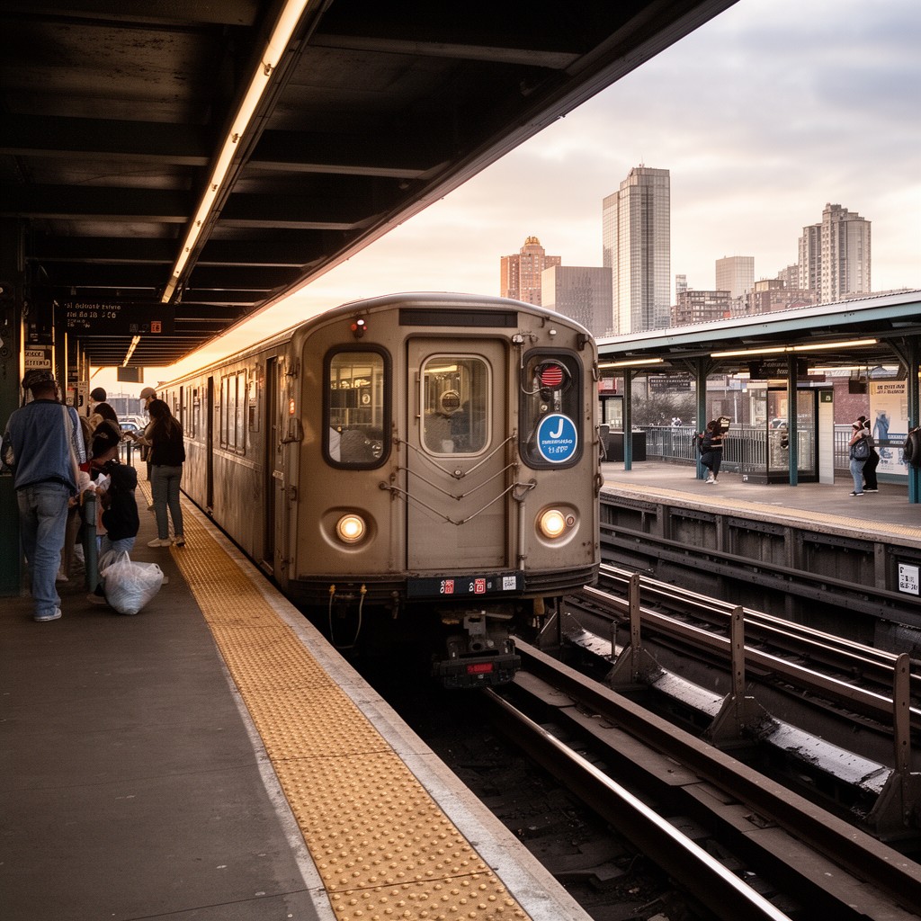 AI-generated illustration of J train