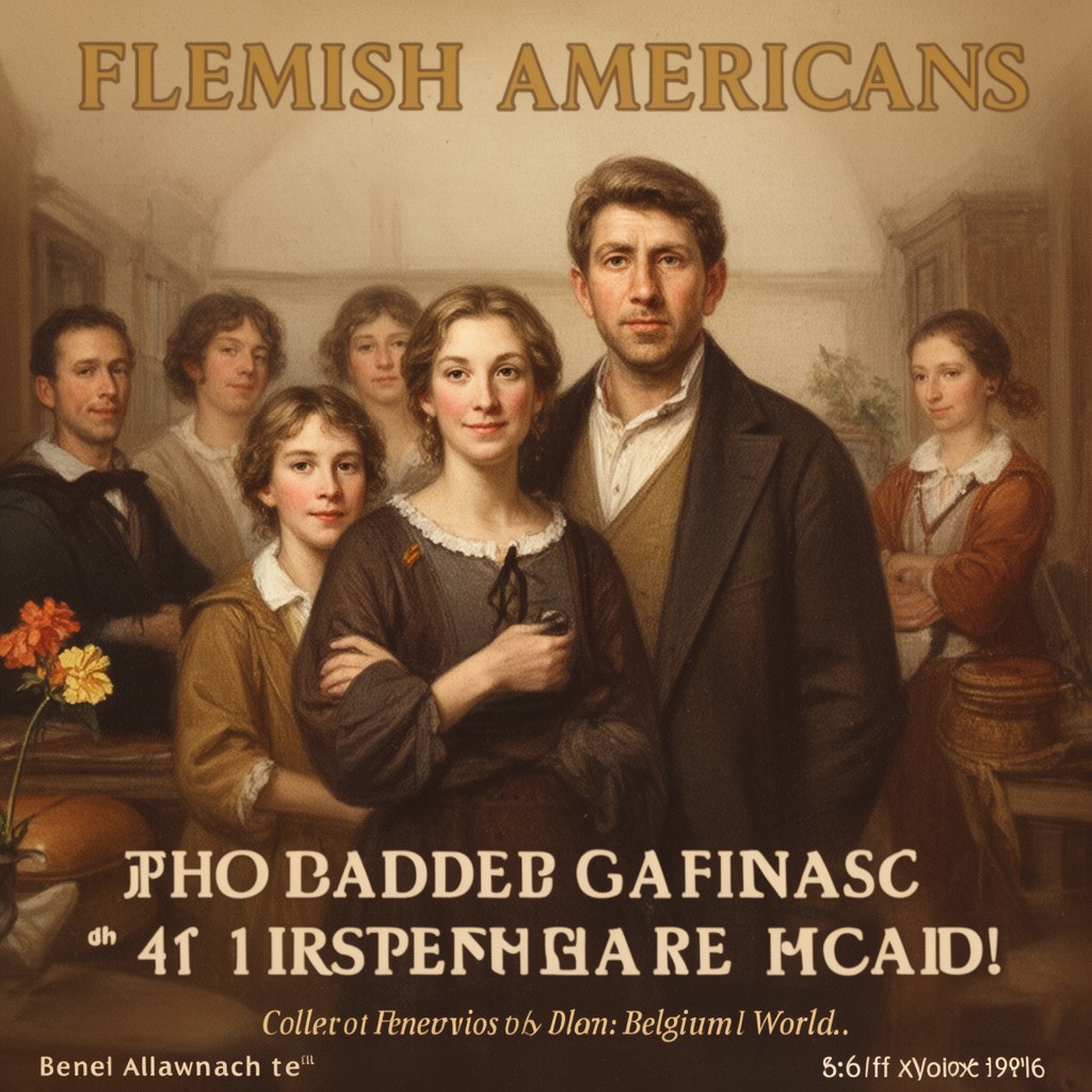 AI-generated illustration of Flemish Americans