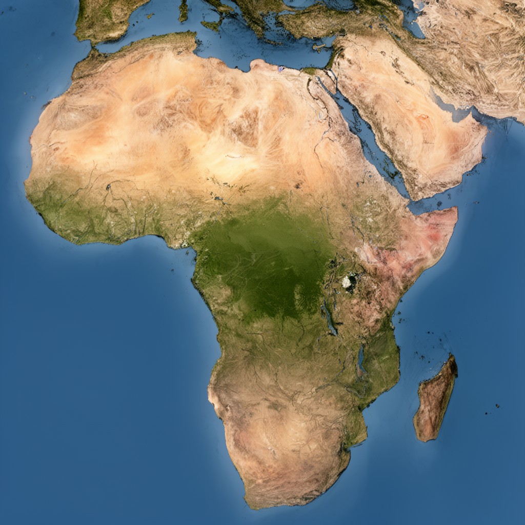 AI-generated illustration of African Plate