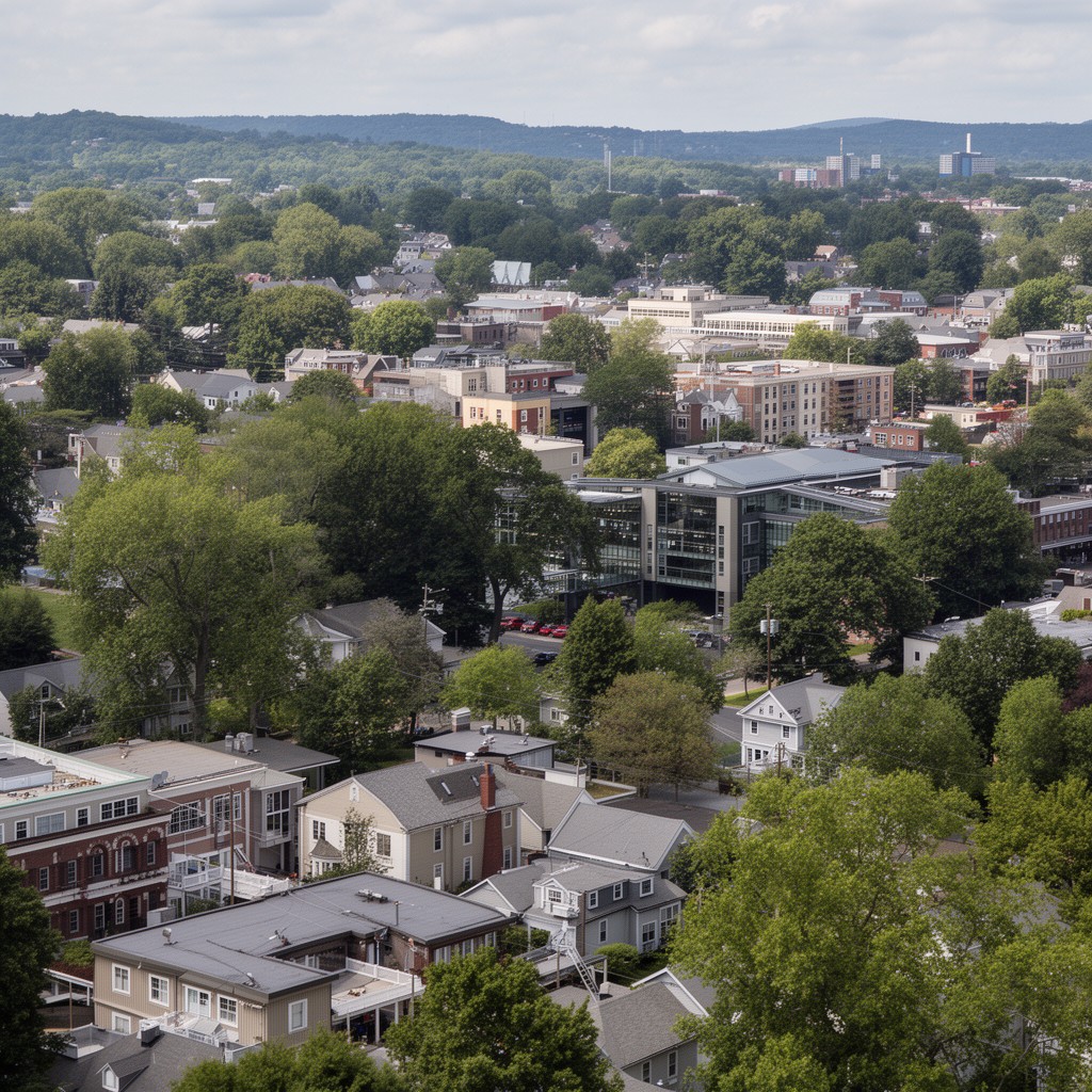 AI-generated illustration of West Concord