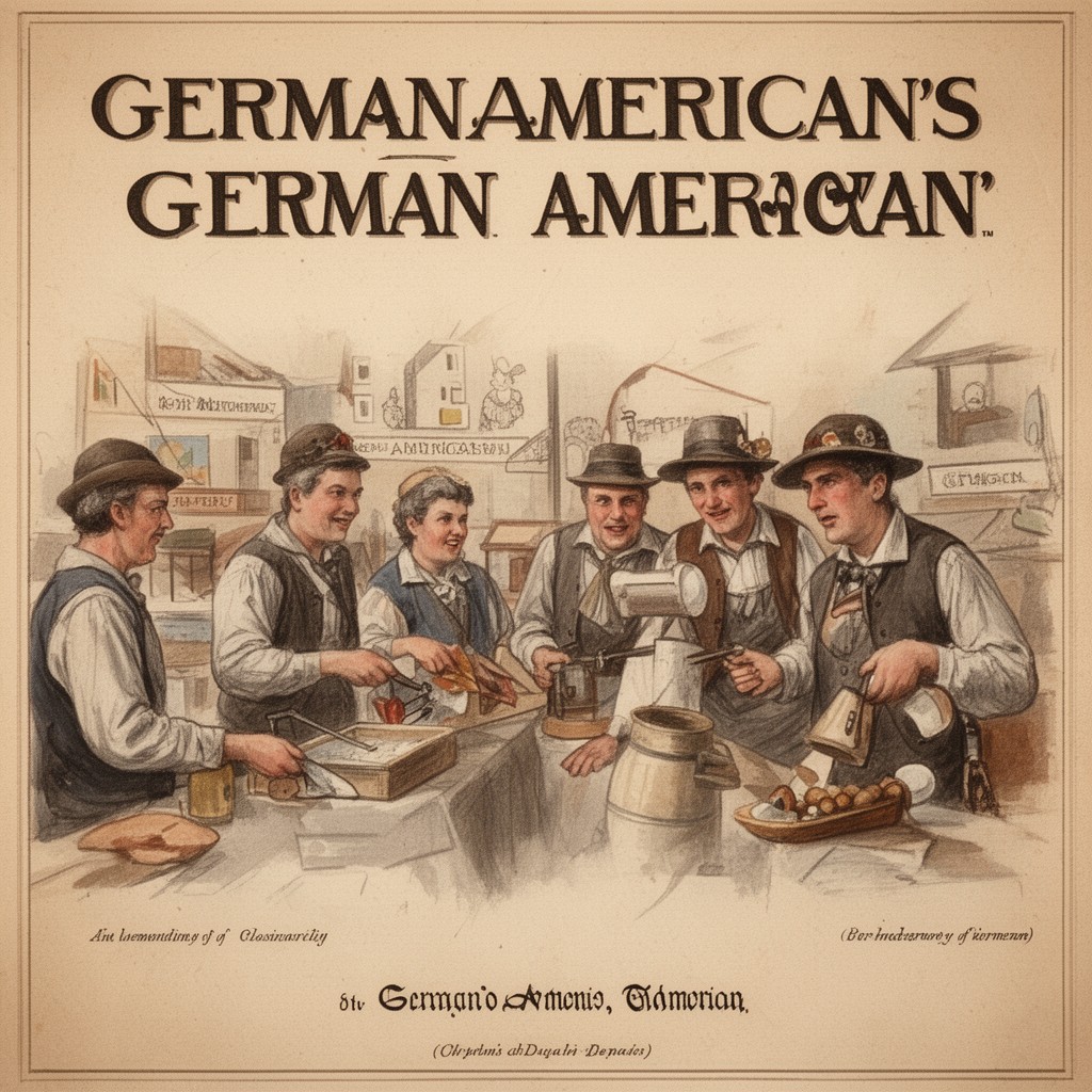 AI-generated illustration of German Americans