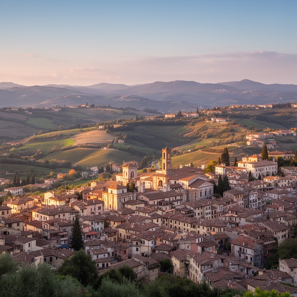 AI-generated illustration of Central Italy