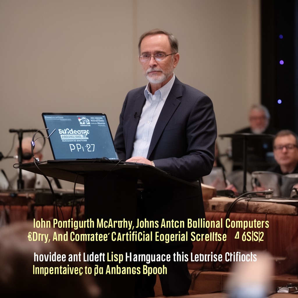 AI-generated illustration of John McCarthy