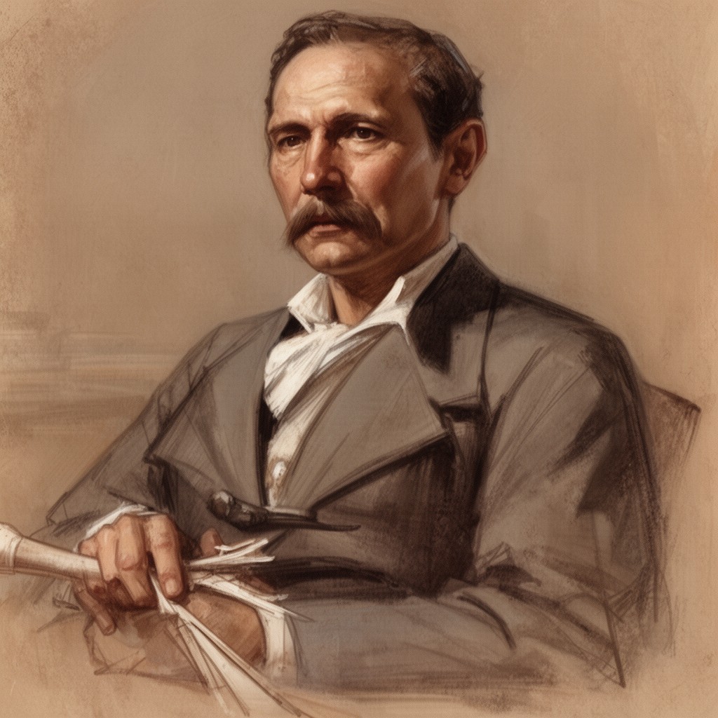 AI-generated illustration of James Earle Fraser