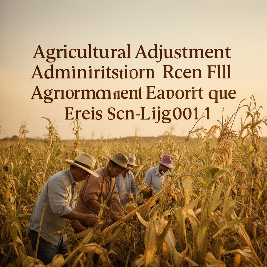 AI-generated illustration of Agricultural Adjustment Administration