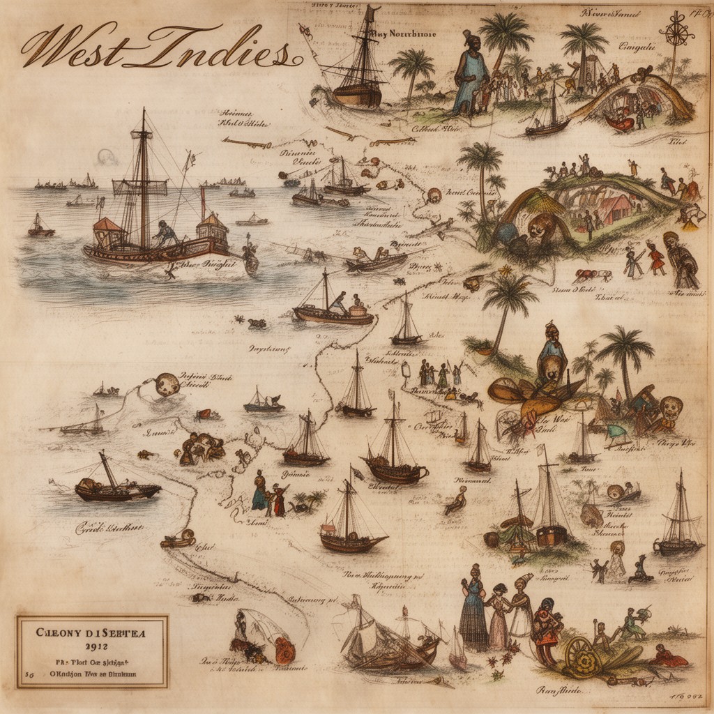 AI-generated illustration of West Indies