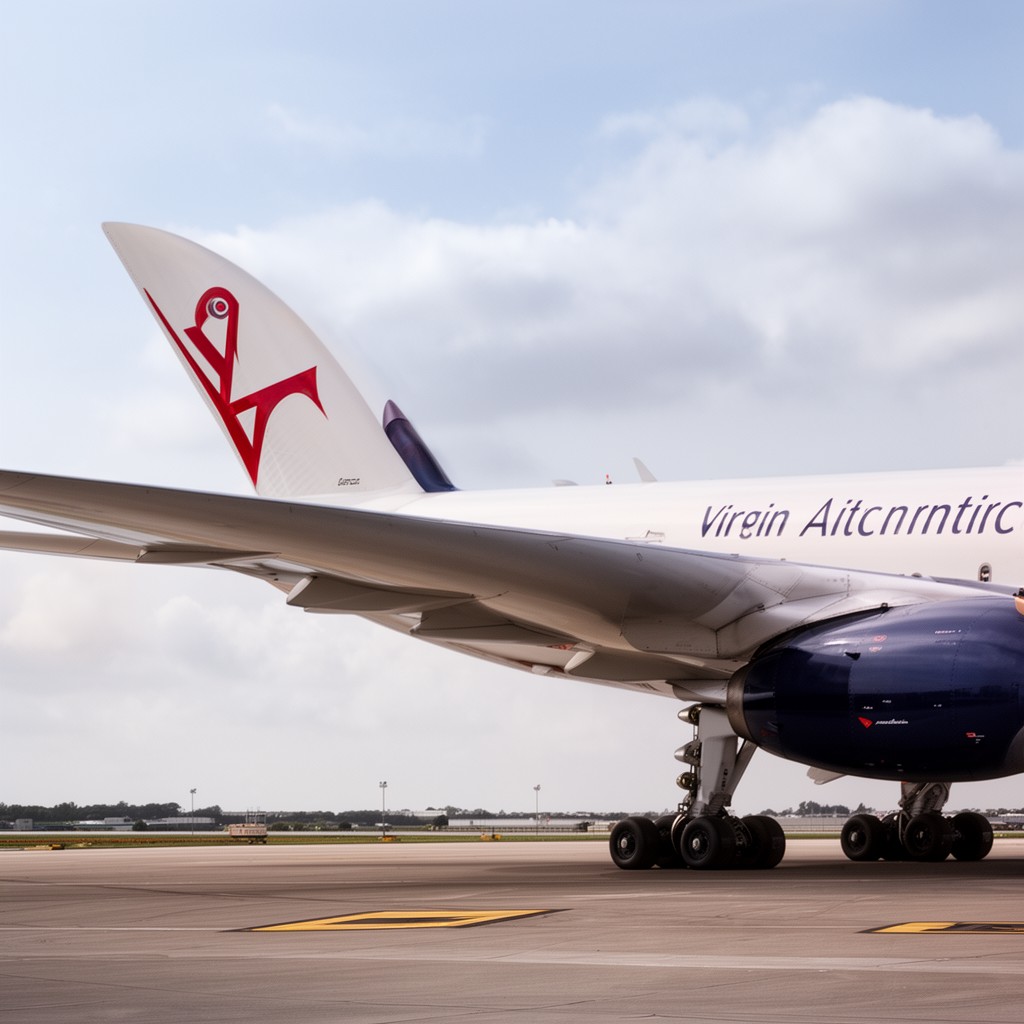 AI-generated illustration of Virgin Atlantic