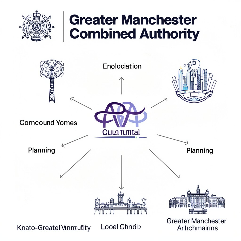 AI-generated illustration of Greater Manchester Combined Authority