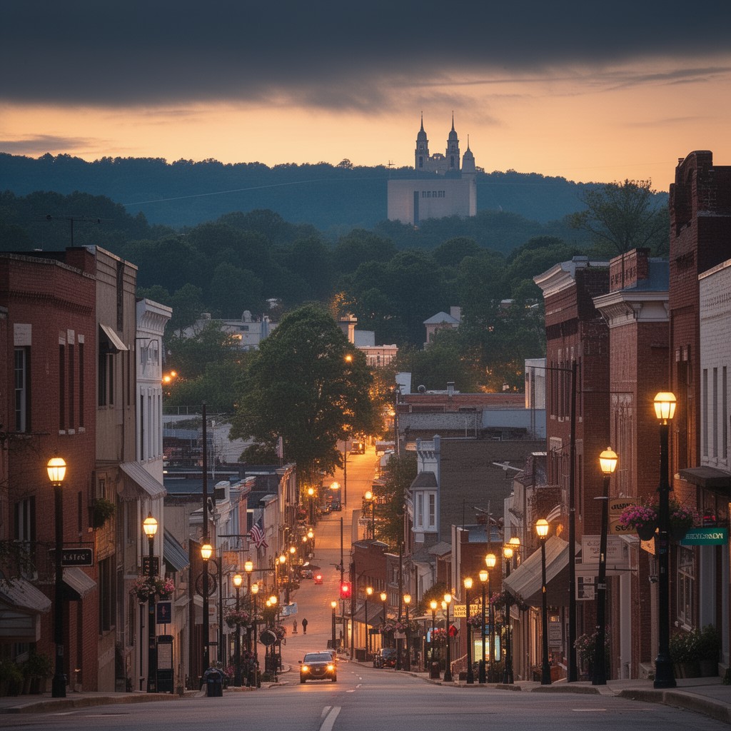 AI-generated illustration of Fayetteville, Georgia