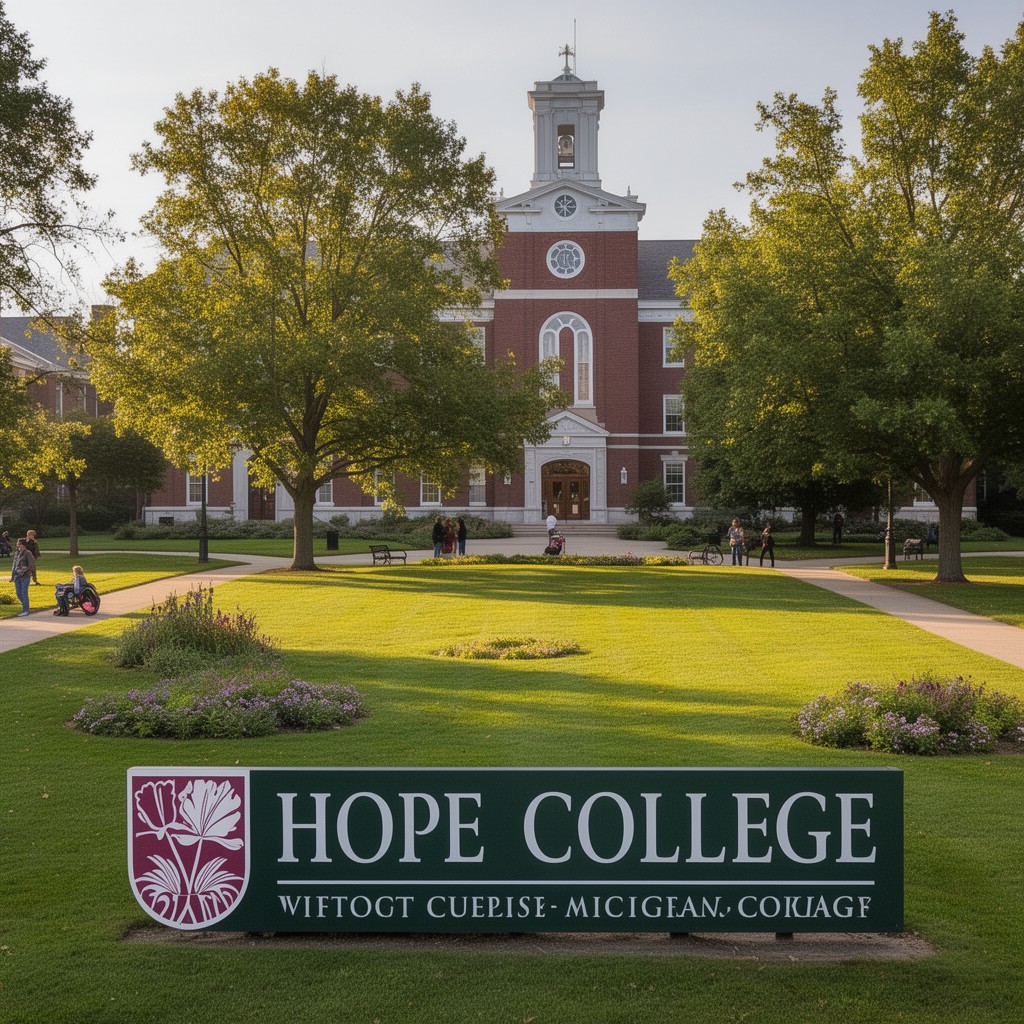 AI-generated illustration of Hope College