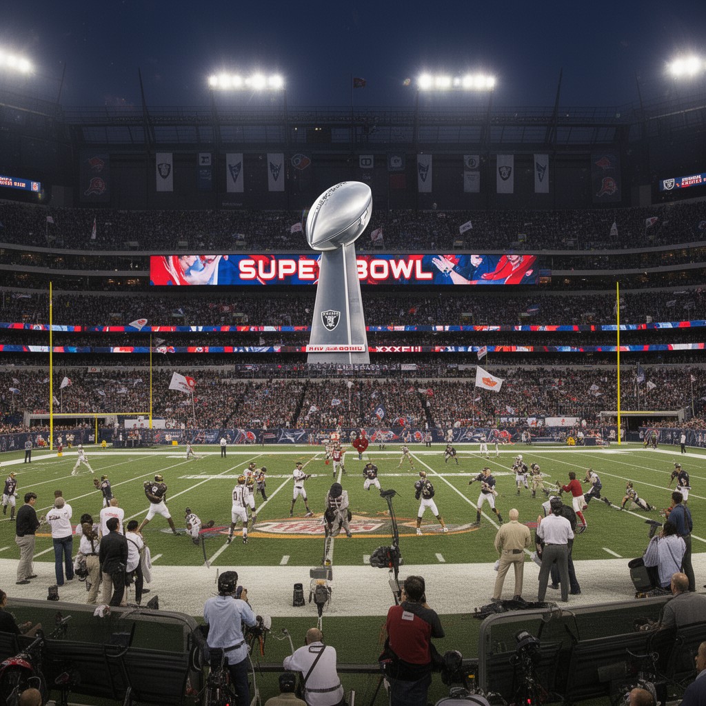 AI-generated illustration of Super Bowl XXXVII