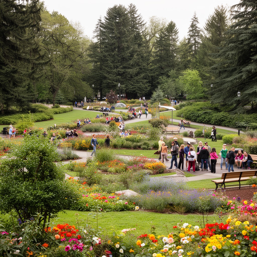 AI-generated illustration of Washington Park, Portland