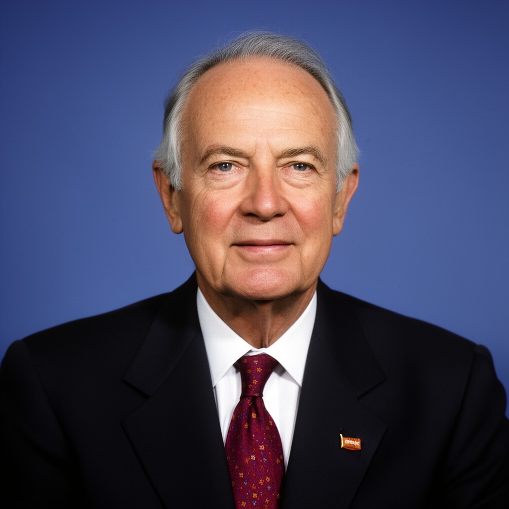 AI-generated illustration of David Rockefeller