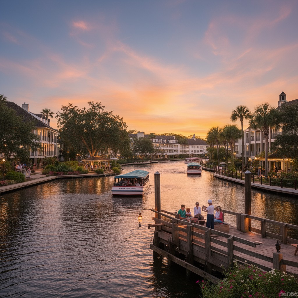AI-generated illustration of Disney's Port Orleans Resort – Riverside