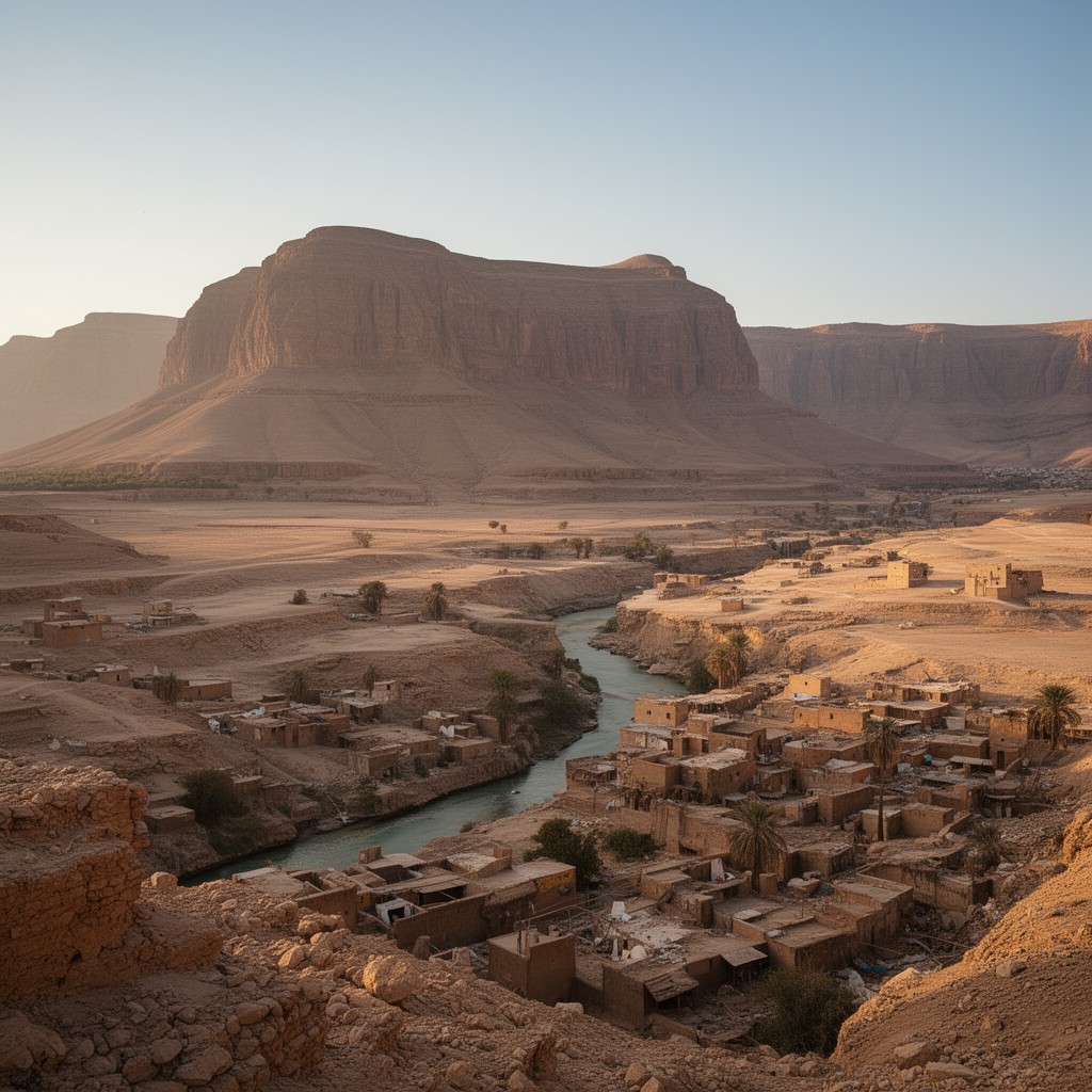 AI-generated illustration of Upper Egypt