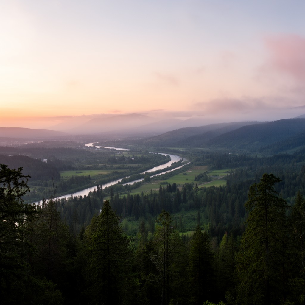 AI-generated illustration of Douglas County, Oregon