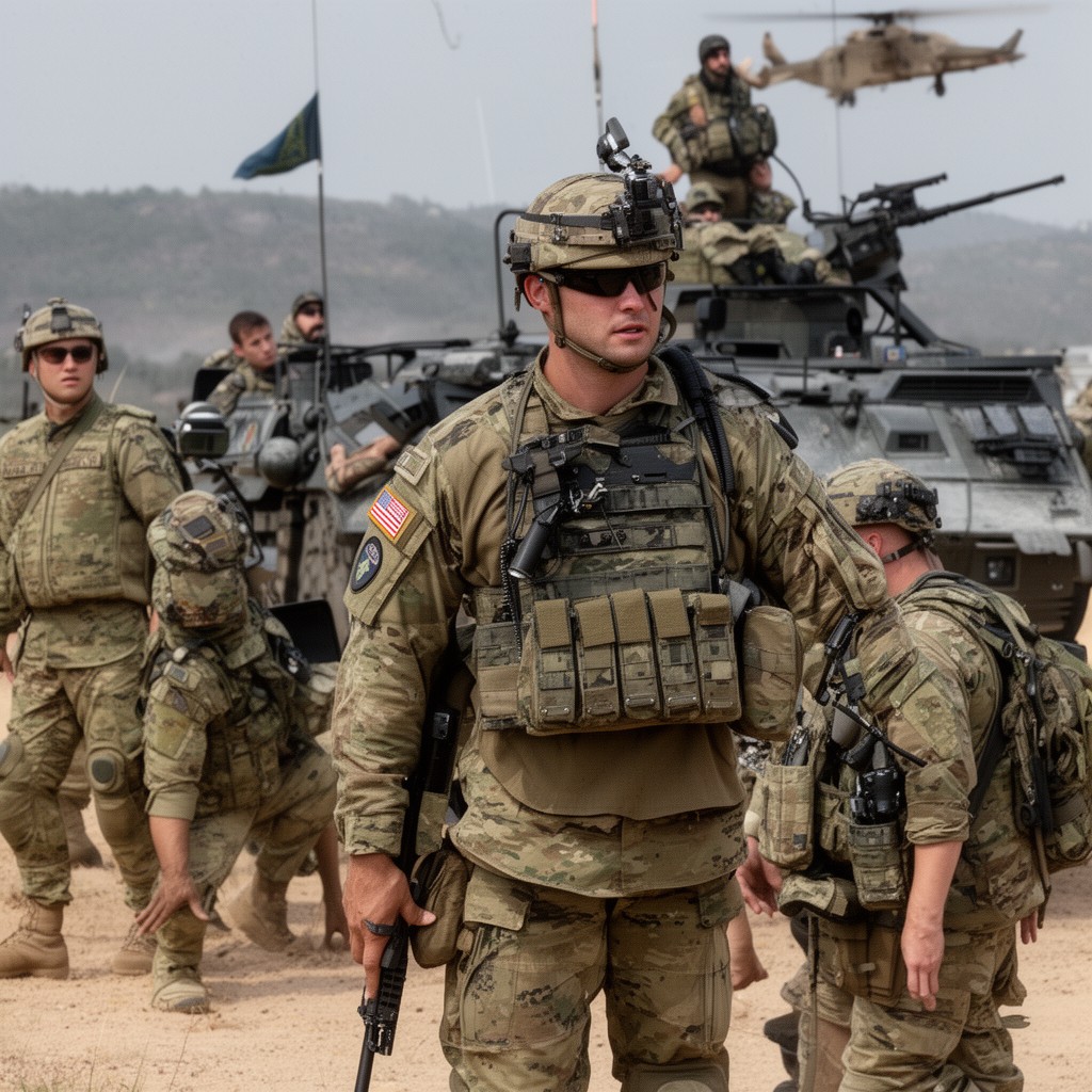 AI-generated illustration of United States National Guard
