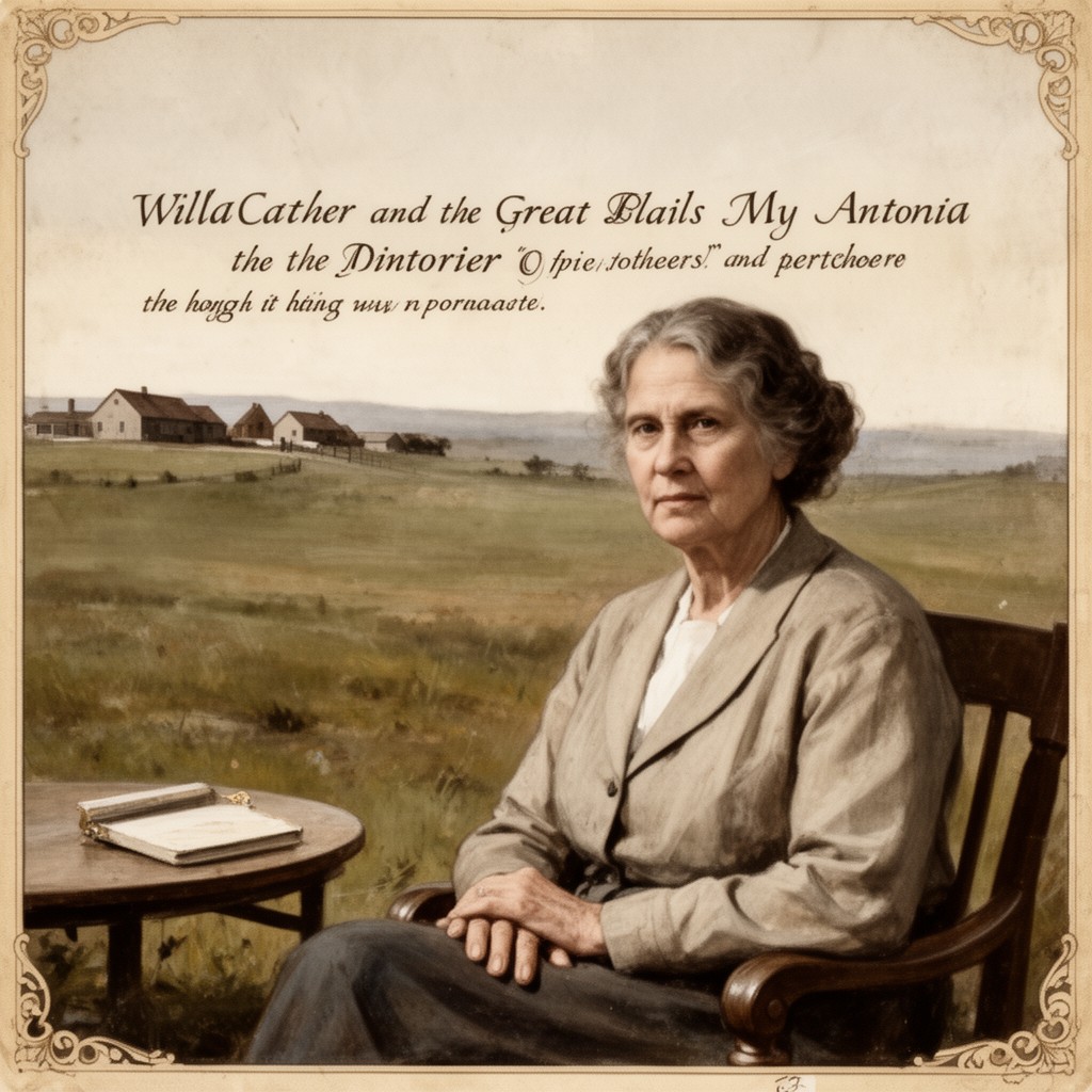 AI-generated illustration of Willa Cather