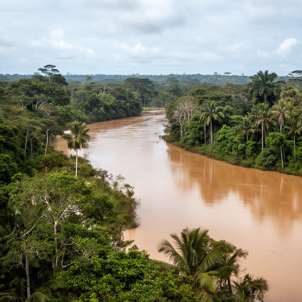 AI-generated illustration of Orinoco River