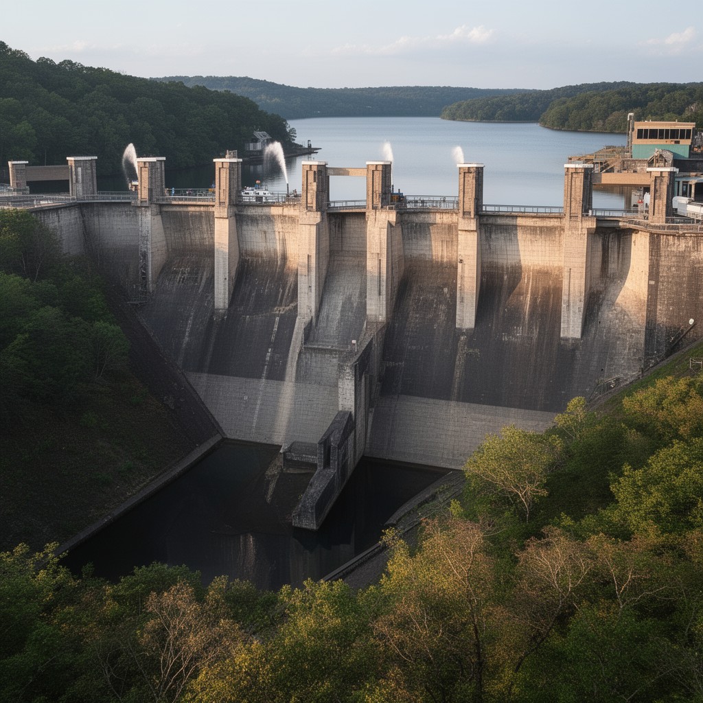 AI-generated illustration of New Croton Dam