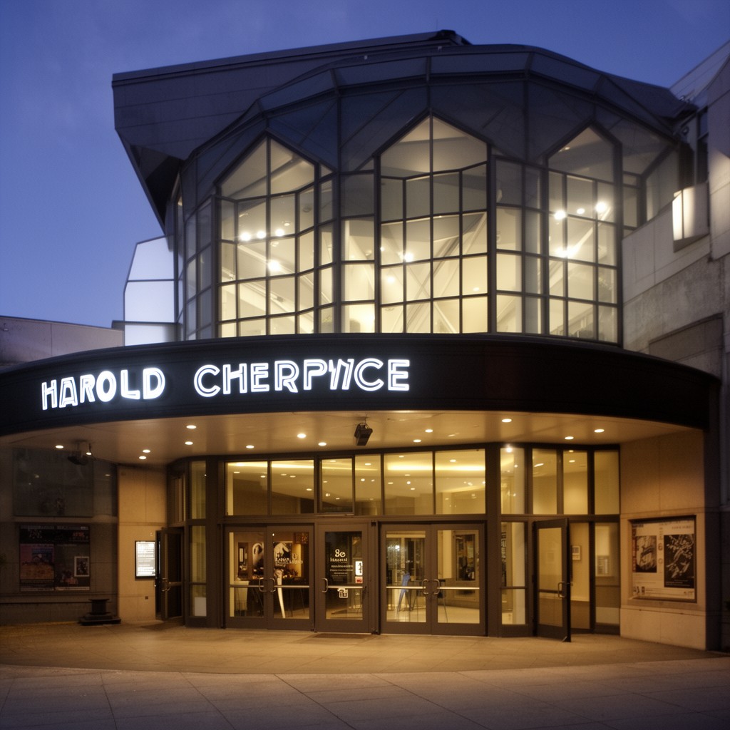 AI-generated illustration of Harold Prince Theatre
