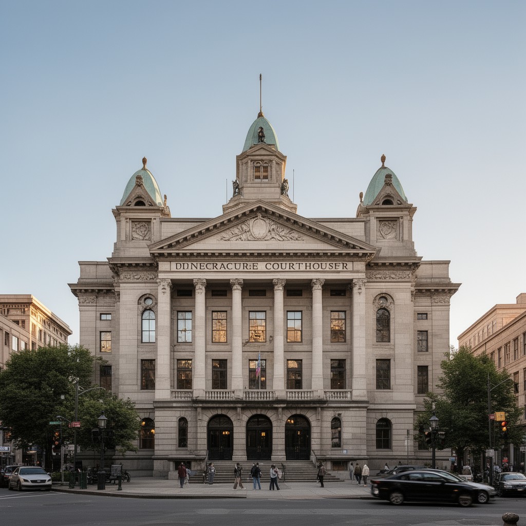 AI-generated illustration of Pioneer Courthouse