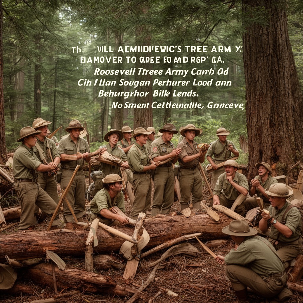 AI-generated illustration of Roosevelt’s Tree Army