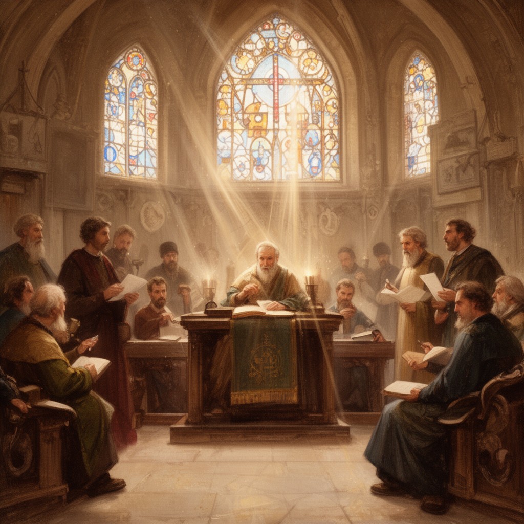 AI-generated illustration of Third Council of Toledo