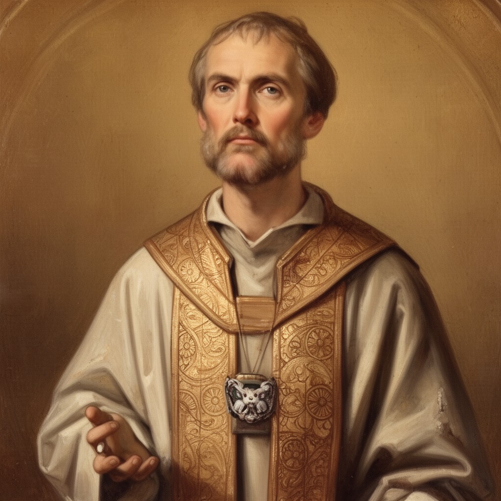 AI-generated illustration of Ambrose of Milan