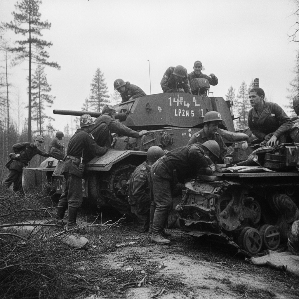 AI-generated illustration of Lapland War