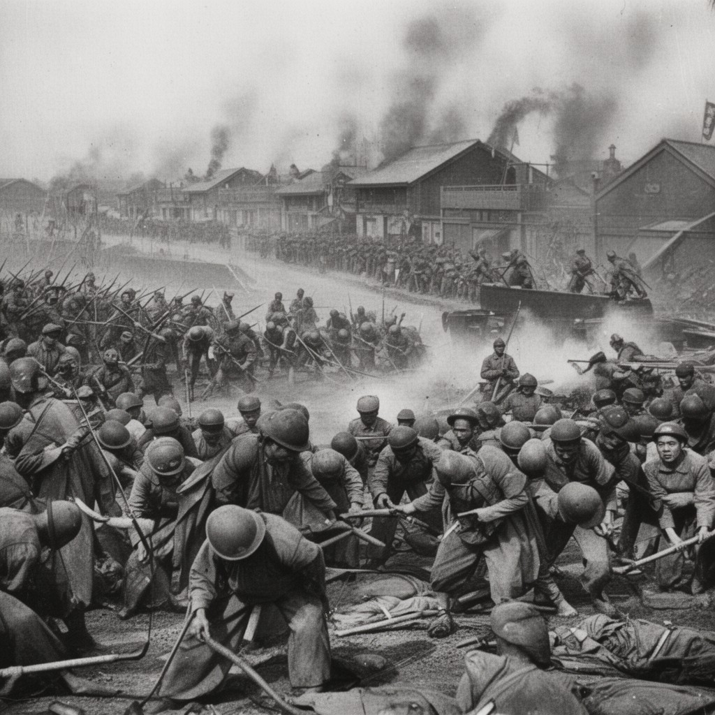 AI-generated illustration of Battle of Beiping–Tianjin